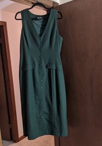 Vintage Worthington Green Vest Dress